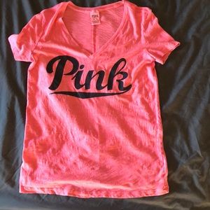 Pink v-neck
